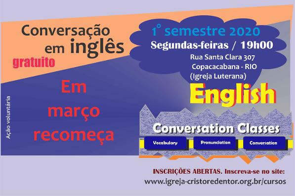 Aulas de inglês- CURSO GRATUITO